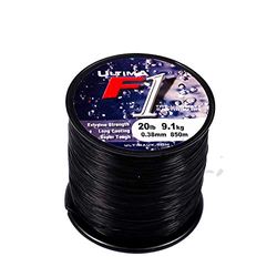 Ultima E5075 F1 Super Strong Beach Casting Sea Fishing Line - Black, 0.38 mm - 20.0 lb