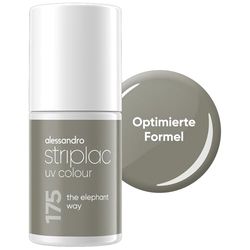 alessandro Striplac Smalto UV The Elephant Way – coprente e antigraffio fino a 15 giorni – facile da applicare – Tecnologia di rimozione delicata – Vegano – verde, 6,5 ml