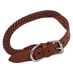JACK AND VANILLA, Collare Comodo e Durevole per Cani, Fibbia di Sicurezza Robusta, Design Elegante, Regolabile per Una Perfetta Mano, Misura 15 x 65 cm, Colore Marrone, Modello Walkabout