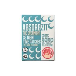 Absorbzit - The Overnight - 36 Night Time Patches - 12 x Large, 24 x Small - Cruelty Free - Vegan