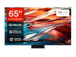 TCL 65Q10B, TV Mini LED 65”, pannello QLED 144Hz, 4K Ultra HD, Google TV (Dolby Vision & Atmos, audio ONKYO 2.1.2, Controllo vocale hands-free, compatibile con Google Assistant & Alexa, AirPlay2)