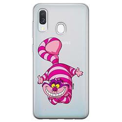 ERT GROUP mobiltelefonfodral för Samsung A40 originalt och officiellt licensierat Disney mönster Alice & Friends 003 optimalt anpassad till formen på mobiltelefonen, gedeeltelijk transparant