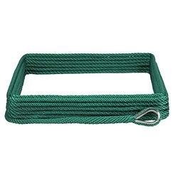 Extreme Max BoatTector 3006.2645 - Filo di ancoraggio multifunzione intrecciato con ditale, 0,95 x 3,5 m, verde foresta