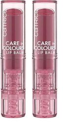 Catrice Cosmetics Bálsamo labial Care In Colours, hidratar/humectar, cuidado, natural, brillante, 3 g (Paquete de 2)