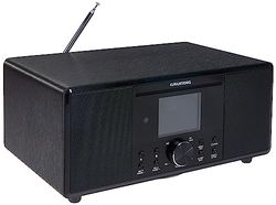 GRUNDIG GIR1070 DTR 7000 - Radio por Internet Todo en uno, FM/RDS/Dab+/Radio por Internet, Bluetooth, función de repetición, Alarma Dual, Pantalla a Color de 2,8 Pulgadas, Color Negro