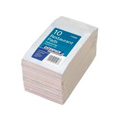 Caterpack by Robinson Young - Restaurant Pads Large Duplicate - 10 Pads for use in Restaurants, Bars, cafes and Food outlets.