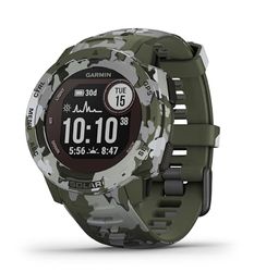 Garmin Instinct Solar Smartwatch, Camo militär