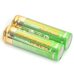 Oplaadbare AA-batterij, capaciteit 1600 mAh en spanning 1,2 V, 2 stuks, ideaal voor apparaten met gemiddeld verbruik zoals camera's, speelgoed en afstandsbedieningen, duurzaam en efficiënt.