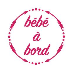 Ambiance Sticker Fuschia autosticker voor baby's, H15 x L15 cm