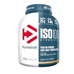 Dymatize ISO 100 Hydrolyzed Orange Ice Cream 2264g - Hydrolysat de Protéines de Whey + Poudre d'Isolat