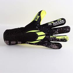 HO Soccer MG Phenomenon Elite Negative Black-Lime Guantes de Portero, Unisex Adulto, Negro/Lima