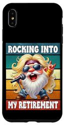 Hardrock Gnome Grandpa For Dad Rocking Into My Retirement Custodia per iPhone XS Max