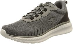 KangaROOS Uniseks Km-Evan sneakers, Steel Grey Jet Black, 41 EU