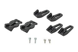 VAUDE Step Adjust oversized haak (paar), zwart
