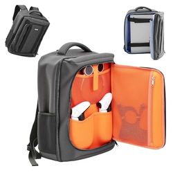 VEVOR PS5 Backpack, Dual Shoulder Travel Bag for PlayStation 5 & PS5 Slim Waterproof Nylon, Soft Interior Lining & Padded Dividers for Extra Protection, Spacious Design with Carry Handle for Storage