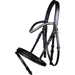 HKM Shetty Diamond engelska Neusriem Svart Shetty