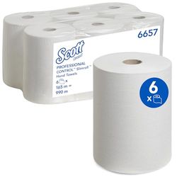 6657 Scott Slimroll handdukar 20 cm x 165 m (6-rullar)