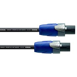 Cordial Speakon Kabel [1x Speakon-stekker - 1x Speakon-stekker] 2 x 2.5mm² 15.00m zwart