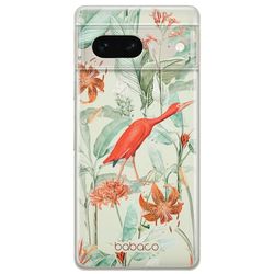 ERT GROUP mobiltelefonfodral för Google PIXEL 7 originalt och officiellt licensierat Babaco mönster Flowers 049 optimalt anpassad till formen på mobiltelefonen, gedeeltelijk transparant