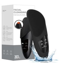 Electric Facial Cleansing Brush - Waterproof Ultrasonic Facial Cleansing Brush and Face Massager with Memory Function for Deep Cleansing, Anti-Ageing and Gentle Exfoliation, Eye Massage