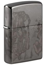 ZIPPO – High Polish Black - Spazuk, 360° Photo Image – gasoline Windproof lighter, refillable, in gift box