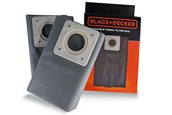 Black+Decker Sacchetti Filtro in Stoffa 15L per Aspiratori Solidi e Liquidi