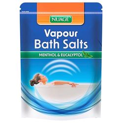 Nuage Vapour Bath Salts with Menthol and Eucalyptus Essential Oils - 450g, Calming - Relaxing - Soothing