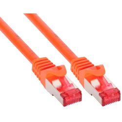 InLine 76415O patchkabel, S/FTP (PiMf), Cat.6, 250 MHz, PVC, koppar, orange, 15 m
