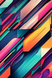 Vibrant Abstract Colored Seamless Pattern: Composition Notebook, School Notebook, College Notebook, School Supplies, 6" x 9", 120 pages