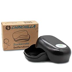 Chinchilla Portasapone in canna da zucchero, per viaggi, doccia e campeggio, vegano e riciclabili (CC-1020-1)