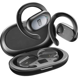 cellularline - Auricolare Bluetooth OPEN-EAR - 54 Ore di Play Time - Certificato IPX5 Resistente a Sudore e Schizzi - Archetto Regolabile - Nero