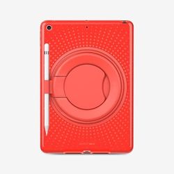 Tech21 Evo Play2 with Pencil Holder for iPad 7th/8th/9th Gen - Protective iPad Case with Impact Protection Red