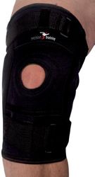 Precision Training Neoprene Hinged Knee Support - Black/Red, Small