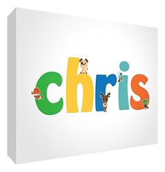 Little Helper CHRIS-A6BLK-15DE Diamant Poli Baby Souvenir/Nom Cute Illustrations et personnalisation 10,5 x 15 x 2 cm Moyen