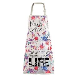 MBMSO Tablier Nail Tech - Tablier de manucure - Cadeau pour technicien des ongles, artiste des ongles - Ajoutez du vernis à la vie, Tablier pour nail art, défaut