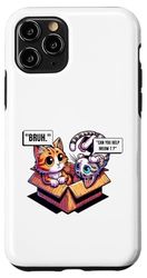 Bruh Puoi aiutare Miaow-t? Scherzi felini divertenti e giochi di parole sui gatti Custodia per iPhone 11 Pro