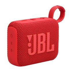 JBL GO 4, Enceinte Bluetooth ultra-portable, son JBL Pro, basses percutantes, 7 heures d'autonomie, fonction Playtime Boost, résistante à l'eau et à la poussière IP67, rouge