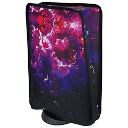 playvital Dust Cover for ps5, Waterproof Dust Guard for ps5 Console, Anti Scratch Dust proof Cover Sleeve for ps5 Console Digital Edition & Disc Edition - Surreal Lava