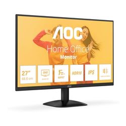 AOC 27B3QA2-27-inch Full HD Monitor, 120 Hz, Adaptive Sync, Speakers (1920x1080, HDMI 1.4, DisplayPort 1.2) Black