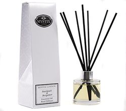 Mystix London | Patchouli & Bergamot Essential Oil Reed Diffuser | 200ml | Best Aroma for Home, Kitchen, Living Room and Bathroom | Perfect as a Gift | Refillable