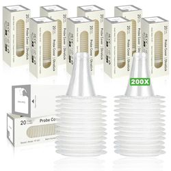 200pcs Funda para Termometro, Termometro para Braun Recambio, Reemplazable Funda para Termometro, TermóMetro Protector OíDos, Tapa De Sonda para Todos Los Modelos Braun Thermoscan