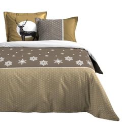 PARURE HOUSSE DE COUETTE ESTRELLA TAUPE 240X220 cm