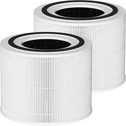 Core 300 Replacement Filter Compatible with LEVOIT Core 300, Core 300S VortexAir Air Purifier, 3-in-1 True HEPA Filter Replacement, Core 300-RF 2 Pack