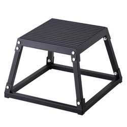 VEVOR Plyometrische springbox, 30 cm plyo box, stalen plyometrische platform en springende behendigheidsdoos, antislip fitnessoefening, opstapbox voor thuisgymnastiek, conditionering krachttraining,