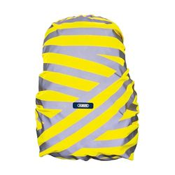 ABUS Funda reflectante para mochilas - Lumino X-Urban Cover - funda impermeable y visible para mochilas - amarillo/plata