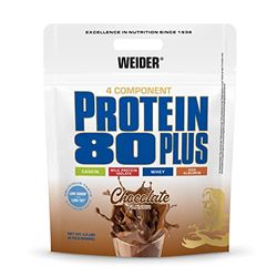 WEIDER Protein 80 Plus protéine en poudre, Chocolat, faible teneur en glucides, mélange de lactosérum de caséine multi-composants pour shakes protéinés, 2kg