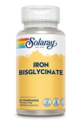 Solaray Iron Bisglycinate| 60 tablets