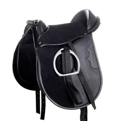 HKM Funny Horses Sella shetty Nero 12 Zoll
