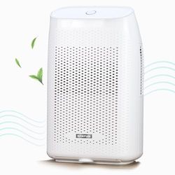 Status Dehumidifier for Home, 2L Dehumidifier for Bedroom, Bathroom and for Drying Clothes | Ultra-Quiet Electric Dehumidifier | White | DEHUMID-2L1PKB4