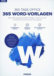 FRANZIS 365 Word-Vorlagen|Word|Über 365 ausgewählte Word-Vorlagen|Microsoft Word 2016 / 2013 / 2010 / 2007 / 2003 / 2002 / 2000 / 97|Windows® 10/8.1/8/7|Disc|Disc